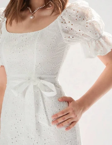 Rochie medie SHEIN, alb
