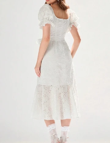 Rochie medie SHEIN, alb