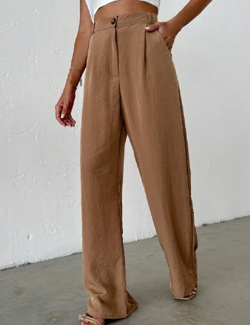 Pantaloni SHEIN, maro