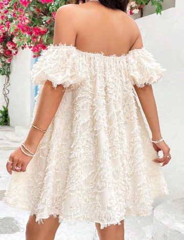 Rochie scurta SHEIN, crem