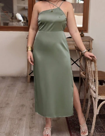 Rochie lunga SHEIN CURVE, verde