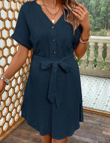 Rochie scurta SHEIN, bleumarin