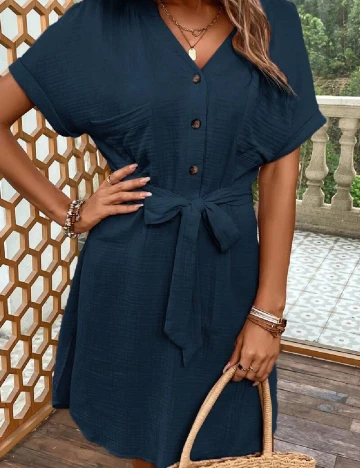 Rochie scurta SHEIN, bleumarin