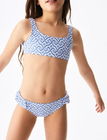 Costum de baie Mango Kids, albastru Albastru