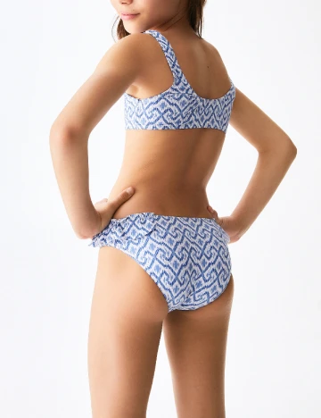 Costum de baie Mango Kids, albastru Albastru