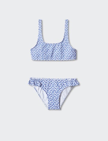 Costum de baie Mango Kids, albastru