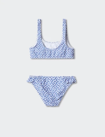 Costum de baie Mango Kids, albastru Albastru