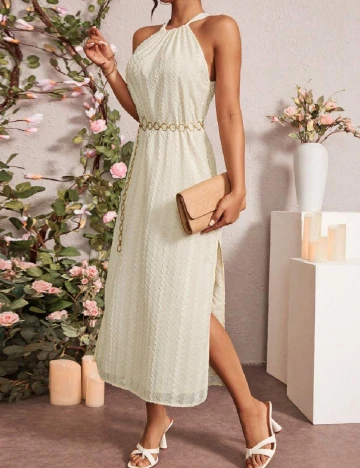 Rochie medie SHEIN, crem