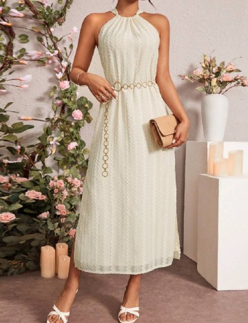Rochie medie SHEIN, crem