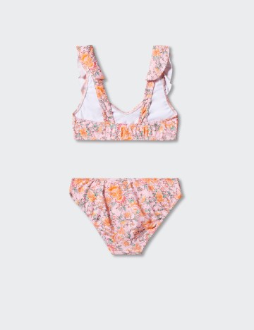 Costum de baie Mango Kids, floral print
