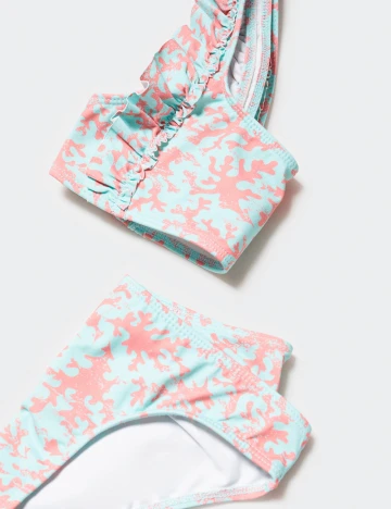 Costum de baie Mango Kids, turcoaz Albastru