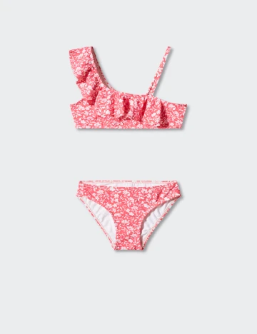 Costum de baie Mango Kids, roz Roz