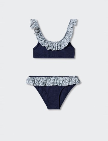 Costum de baie Mango Kids, bleumarin