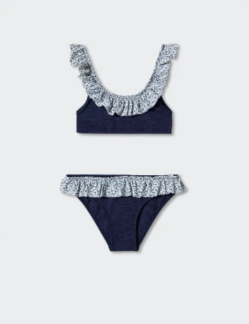 Costum de baie Mango Kids, bleumarin Albastru