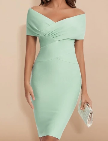Rochie scurta SHEIN, verde