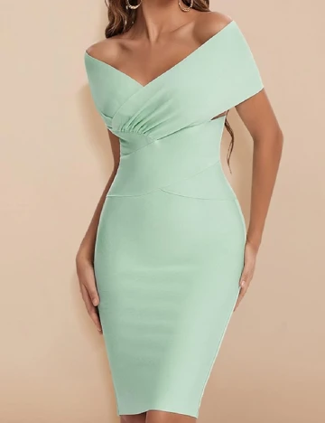 Rochie scurta SHEIN, verde