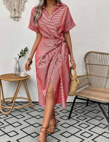 Rochie medie SHEIN, rosu