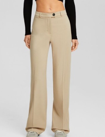 Pantaloni Bershka, crem