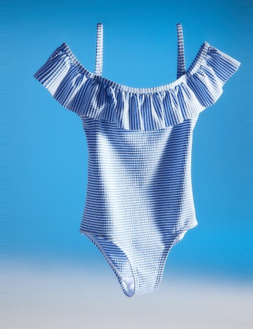 Costum de baie Mango Kids, albastru