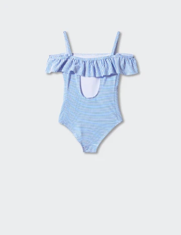Costum de baie Mango Kids, albastru Albastru