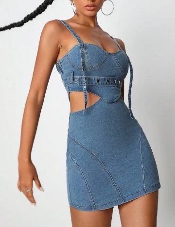 Rochie scurta SHEIN, albastru