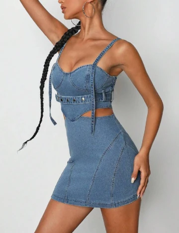Rochie scurta SHEIN, albastru