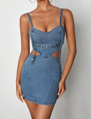 Rochie scurta SHEIN, albastru