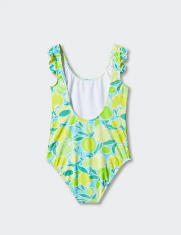 Costum de baie Mango Kids, verde Verde