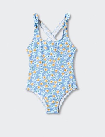 Costum de baie Mango Kids, albastru