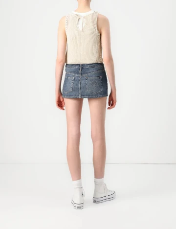 Fusta Urban Outfitters, albastru Albastru
