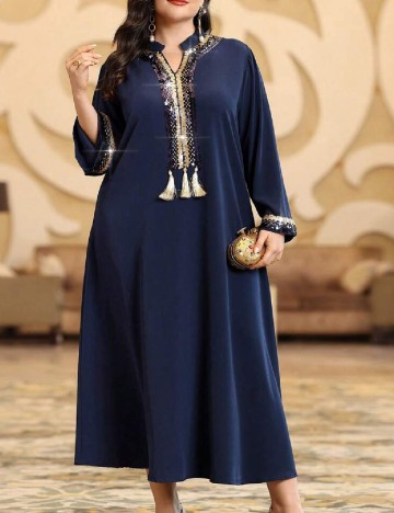 
						Rochie lunga SHEIN CURVE, bleumarin