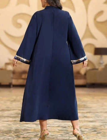 Rochie lunga SHEIN CURVE, bleumarin