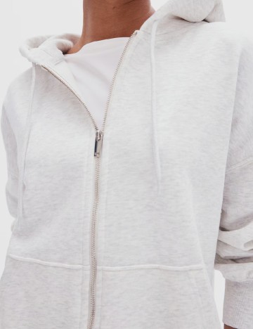 Hanorac Oversize H&M, gri deschis