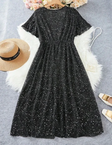 Rochie lunga SHEIN CURVE, negru
