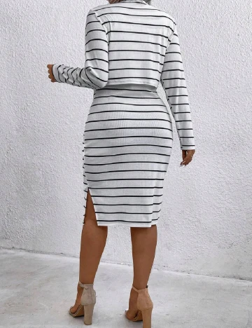 Compleu SHEIN CURVE, alb