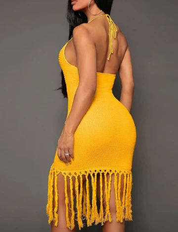 Rochie scurta SHEIN, galben