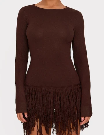 Rochie scurta PRETTYLITTLETHING, maro