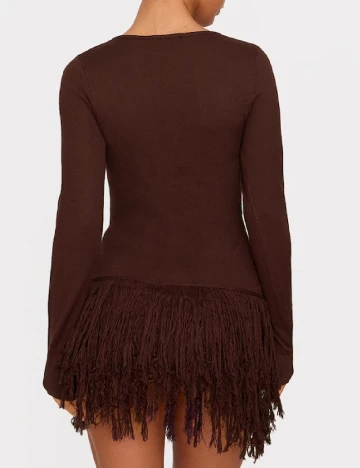 Rochie scurta PRETTYLITTLETHING, maro