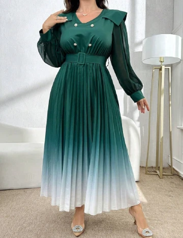 Rochie lunga SHEIN CURVE, verde