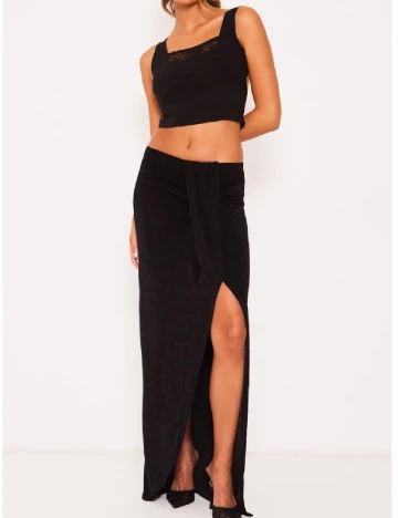 Fusta PRETTYLITTLETHING, negru