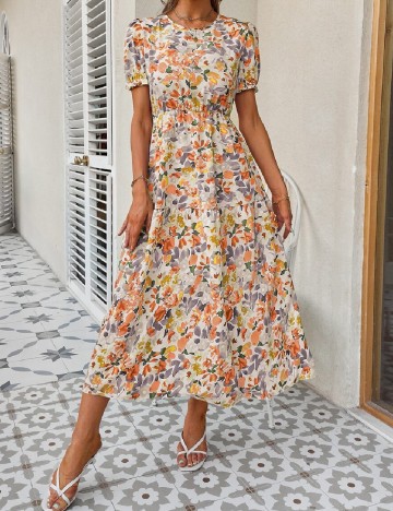 Rochie medie SHEIN, floral print
