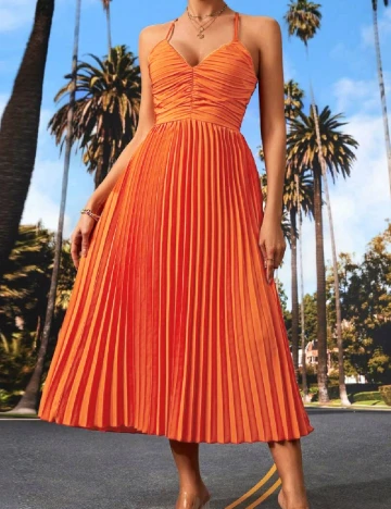 Rochie medie SHEIN, portocaliu