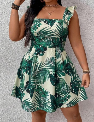 
						Rochie scurta SHEIN CURVE, verde