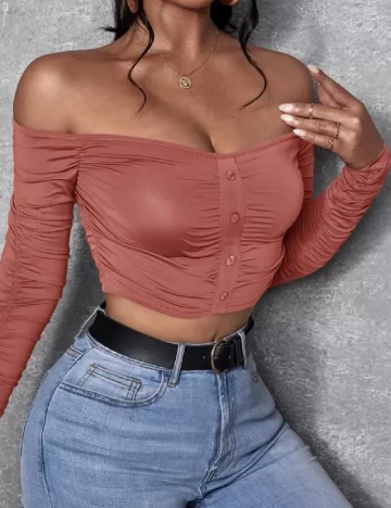 Top SHEIN, roz pudra