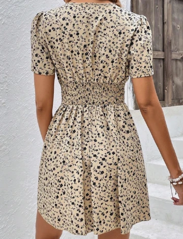Rochie scurta SHEIN, crem