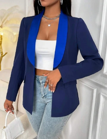 Blazer SHEIN, bleumarin
