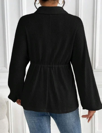 Cardigan SHEIN Maternity, negru Negru