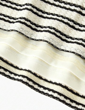 Compleu MOTF, crem/negru