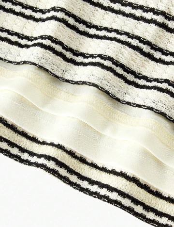 Compleu MOTF, crem/negru