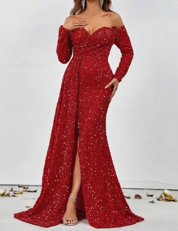 Rochie lunga Faeriesty, rosu